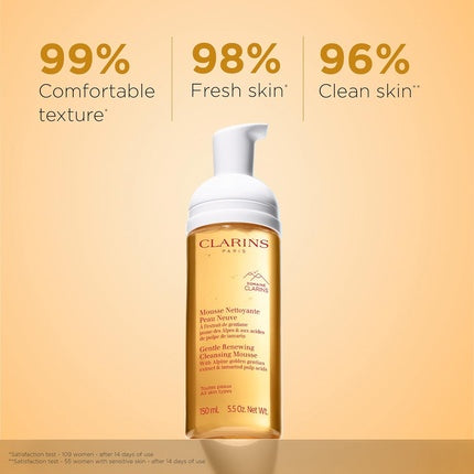 Spuma de curatare exfolianta, Clarins, Gentle Renewing