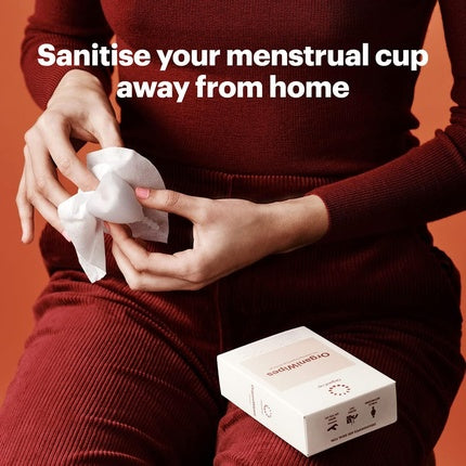 Șervețele igienice, OrganiCup, OrganiWipes, biodegradabile