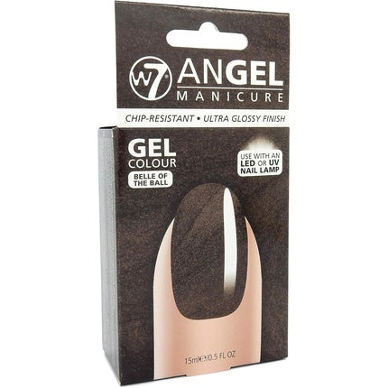 Lac Unghii Gel W7 Angel Manicure, Roz-Piersică, 15ml