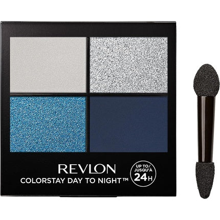 Fard de pleoape, Revlon, ColorStay Quad, nuante de albastru