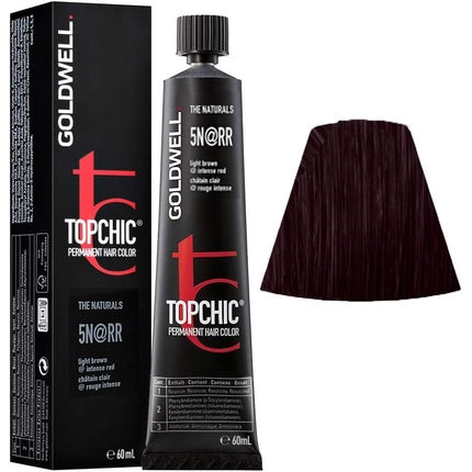 Vopsea de păr, Goldwell, Topchic Elumenated, Șaten deschis Roșu intens