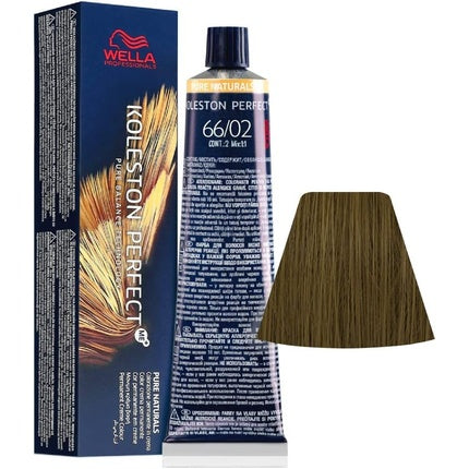Vopsea de par, Wella, Koleston Perfect Me+ Pure Naturals 66/02, Dark Blonde Matt, 60ml