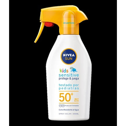 Spray solar, Nivea, Kids Protect & Play, FP50+, alb