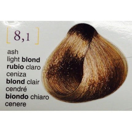 Cremă colorantă păr, Salerm, 8.1 Blond Deschis Cenușiu
