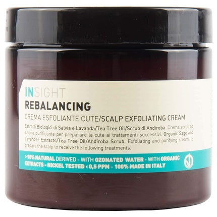 Cremă exfoliantă scalp Insight Rebalancing, 180ml, maro
