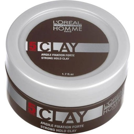 Argilă pentru păr, L'Oréal Professional Homme, fixare puternică, 50ml