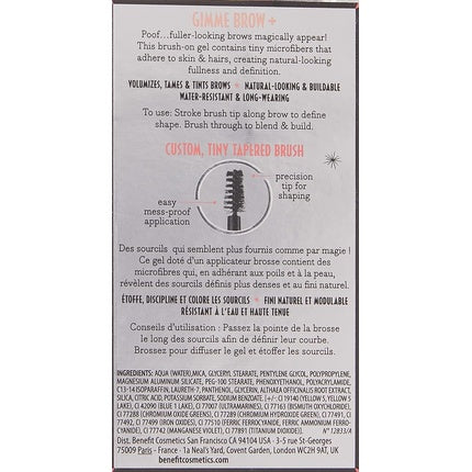 Gel pentru sprancene, BeneFit, Gimme Brow+, volum