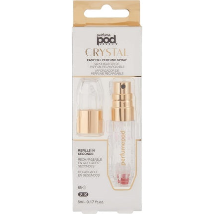 Atomizor Reîncărcabil Parfum, Travalo, Cristal, auriu