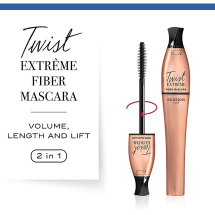 Mascara Bourjois Twist Up Extreme Fiber, 24 Black, 8ml