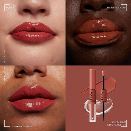 Luciu de buze, NYX, Shine Loud 04 Life Goals, pigment intens