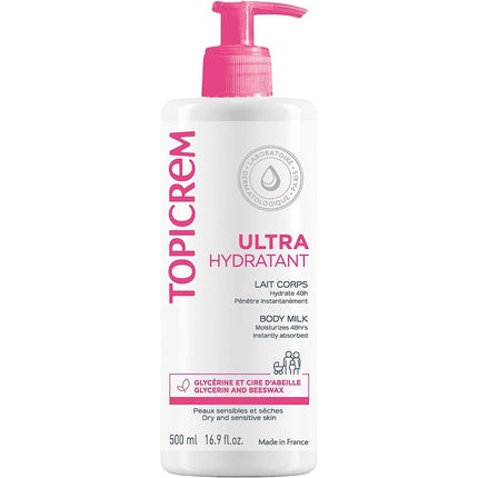 Lapte de corp, Topicrem, Ultra-Hidratant, 500 ml