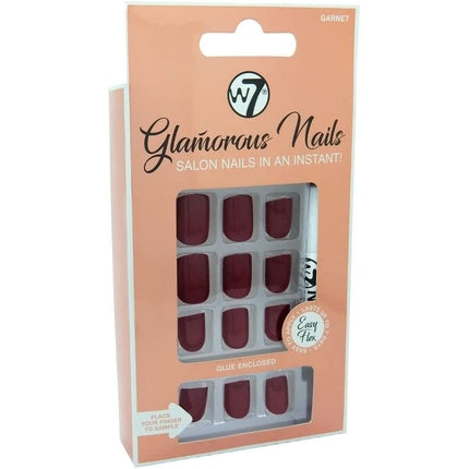 Unghii false, W7, Glamorous, garnet