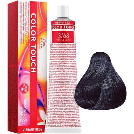 Vopsea păr, Wella, Color Touch, castaniu cu reflexii violet, 60 ml