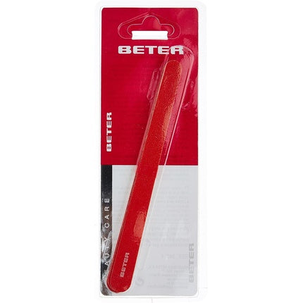 Pilă unghii Beter Corindon 16cm, Roșu, Set 4 buc