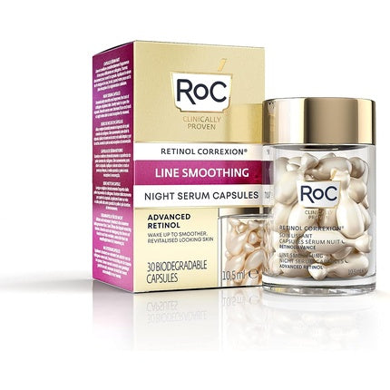 Ser pentru noapte anti-îmbătrânire, RoC Retinol Correxion, 30 capsule