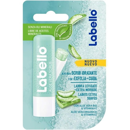 Balsam de buze exfoliant, Labello, cu Aloe Vera
