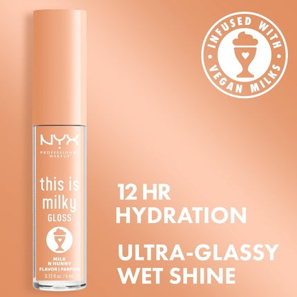 Lip Gloss, NYX, This Is Milky, nude