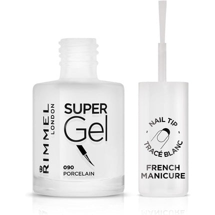 Oja pentru varfuri de unghii, Rimmel, Super Gel French Manicure, 12ml