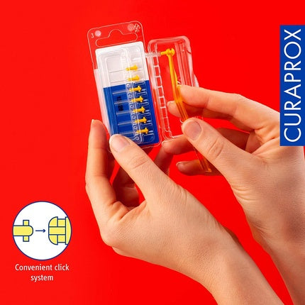 Periuțe Interdentare, Curaprox CPS 09, Galben, Set 8 bucăți