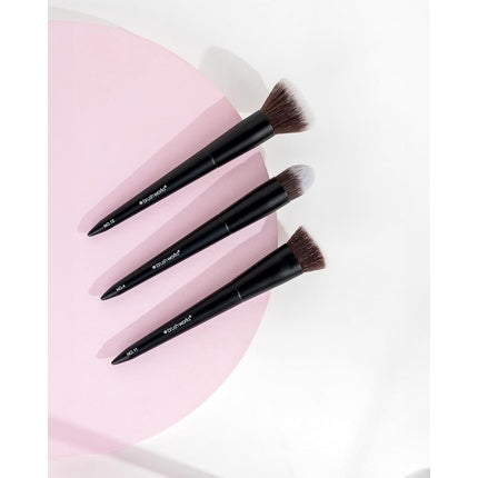 Set Pensule Machiaj Brushworks, Negru, 3 piese