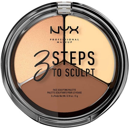 Set machiaj, NYX, 3 Steps To Sculpt, Light