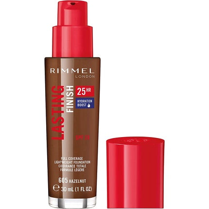 Fond de ten, Rimmel, Lasting Finish, SPF 20, 605 Hazelnut