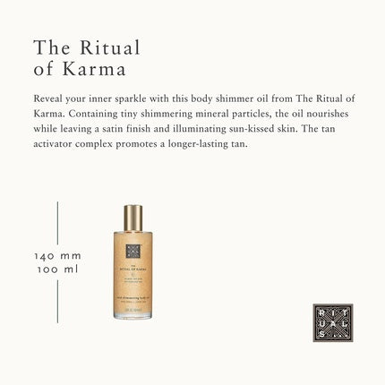 Ulei de corp, Rituals, Karma Soul Shimmering, auriu, 100ml
