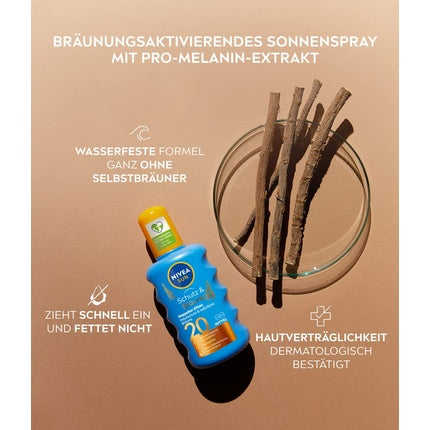 Spray Protectie Solara, Nivea SUN, SPF 20, albastru-galben