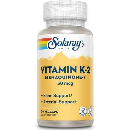 Vitamina K-2 Solaray Menaquinona-7 Capsule Vegetale