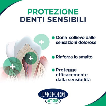 Pastă de dinți, Emoform, Actisens, alb-verde