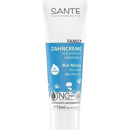 Pastă de dinți, Sante Naturkosmetik, Bio-Mint, 75ml