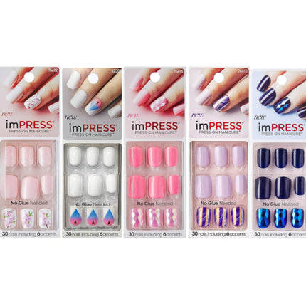 Unghii False, Kiss, Impress, culori variate