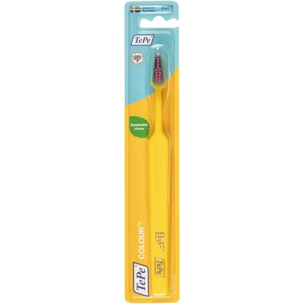 Periuță dinți, TePe, Colour Soft, galben