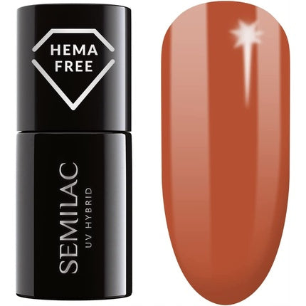 Gel UV pentru unghii, Semilac, Safari Sunset, maro