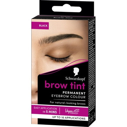 Vopsea sprancene, Schwarzkopf Brow Tint, Negru, 17ml