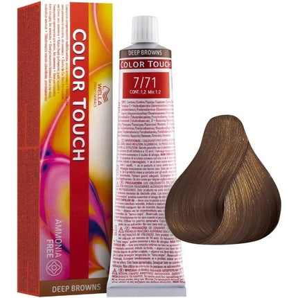 Vopsea de păr, Wella, Color Touch, blond mediu cenușiu