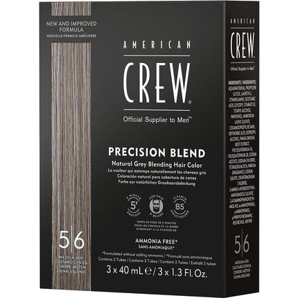 Kit îngrijire păr, American Crew, Precision Colour 5-6, argintiu mediu