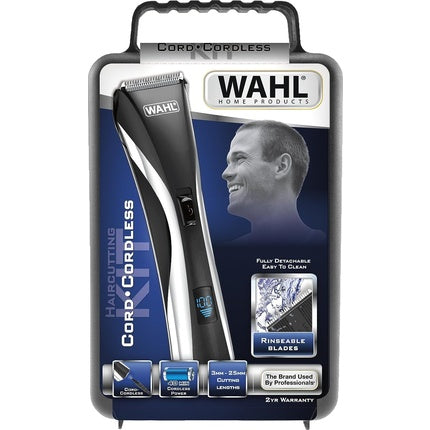 Mașină de tuns, Wahl, Hybrid Clipper, negru, LCD