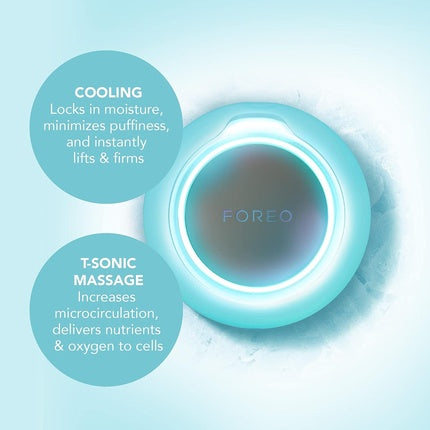 Dispozitiv tratament facial, Foreo UFO, LED, mint