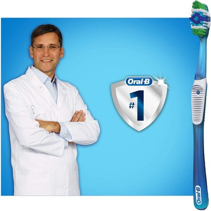 Periuță de dinți, Oral-B, Complete 5 Way Clean, mediu, albastru
