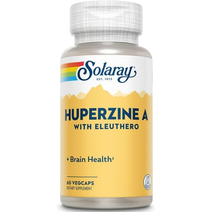 Suplimente, Solaray, Huperzine A, 60 capsule, galben