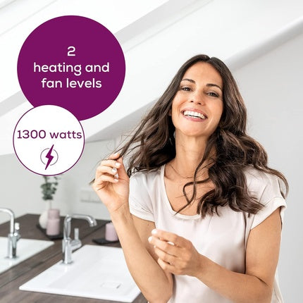 Uscător păr, Beurer, HC 17, pliabil, maro