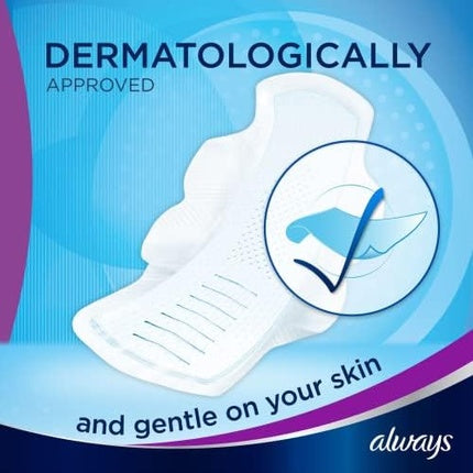 Absorbante Always, Infinity, lungi, cu aripioare, albastru