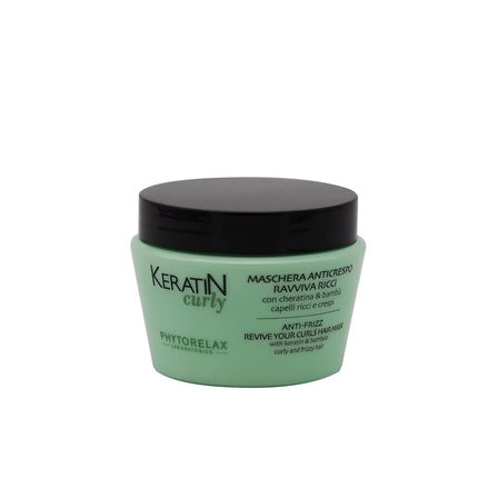 Masca par, Phytorelax, Keratin Curly, 250ml, verde