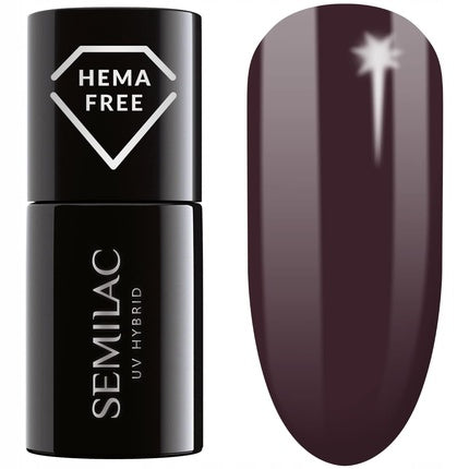 Lac de unghii UV, Semilac, 412 Earth Brown, fara HEMA