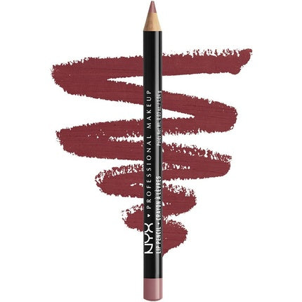 Creion contur buze, NYX, Slim, burgundy