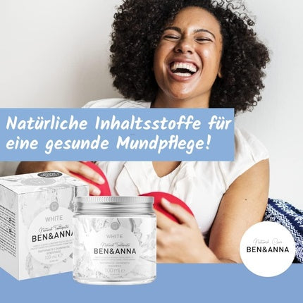 Pasta de dinti, Ben&Anna, Natural Care, alb, 100g