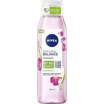 Gel de duș, Nivea, Natural Balance, 300ml, auriu-roz