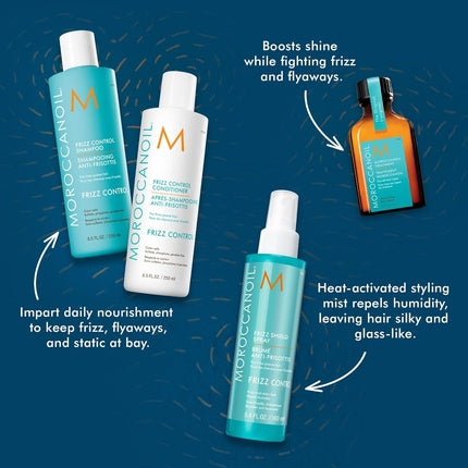 Set Îngrijire Păr, Moroccanoil, anti-frizz, bej