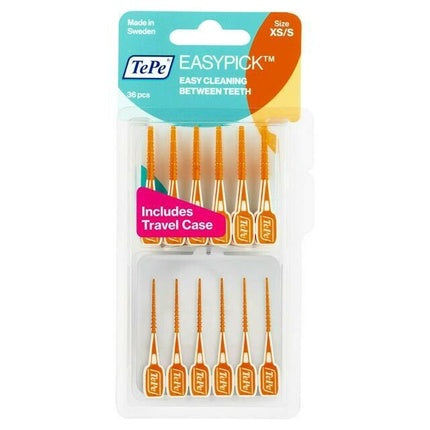 Scobitori dentare, Tepe, Easypick, portocaliu, mărime XS/S